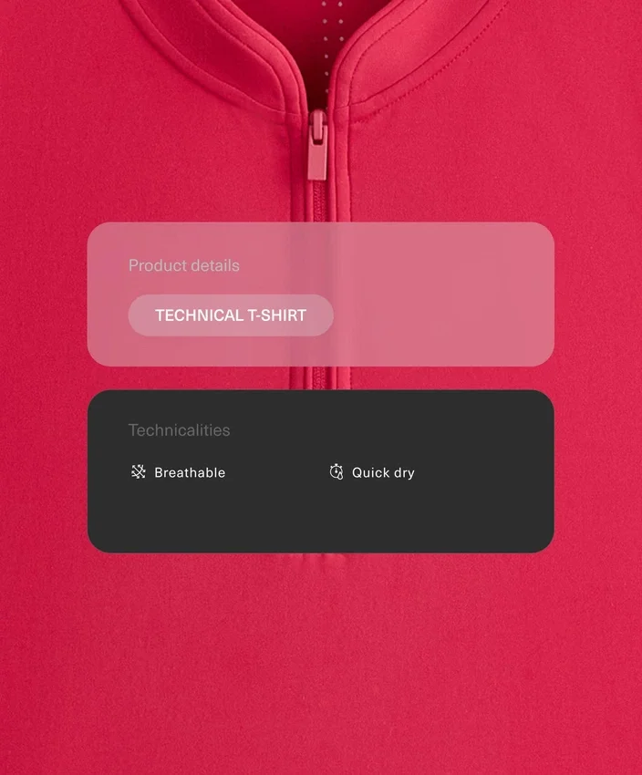 T-shirt technique sans manches avec demi-fermeture éclair T-shirt technique sans manches avec demi-fermeture éclair
