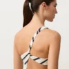 Trikinis asymétriques en crochet rayé