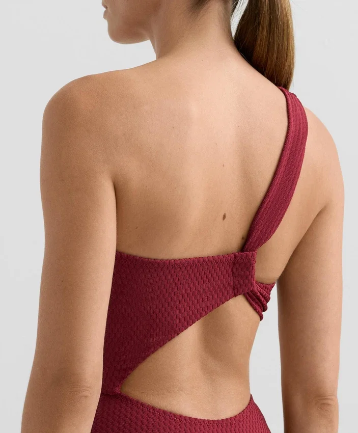 Trikinis asymétriques en jacquard à petits carreaux Trikinis asymétriques en jacquard à petits carreaux