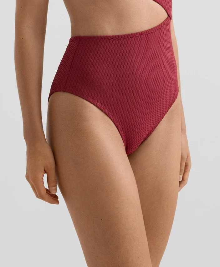 Trikinis asymétriques en jacquard à petits carreaux Trikinis asymétriques en jacquard à petits carreaux