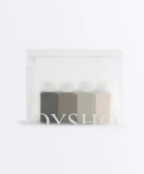 Trousse de toilette de voyage 4 gourdes