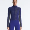 Veste ajustée en maille côtelée