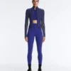 Veste ajustée en maille côtelée