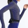Veste ajustée en maille côtelée
