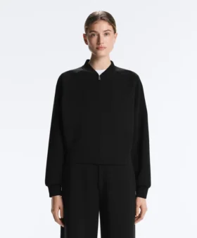 Veste aviateur à rayures en modal Soft Touch