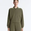 Veste aviateur à rayures en modal Soft Touch