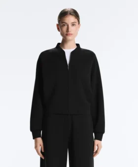Veste aviateur à rayures en modal Soft Touch