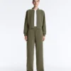 Veste aviateur à rayures en modal Soft Touch