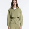Veste cape carrée en modal Soft Touch à fines rayures Veste cape carrée en modal Soft Touch à fines rayures