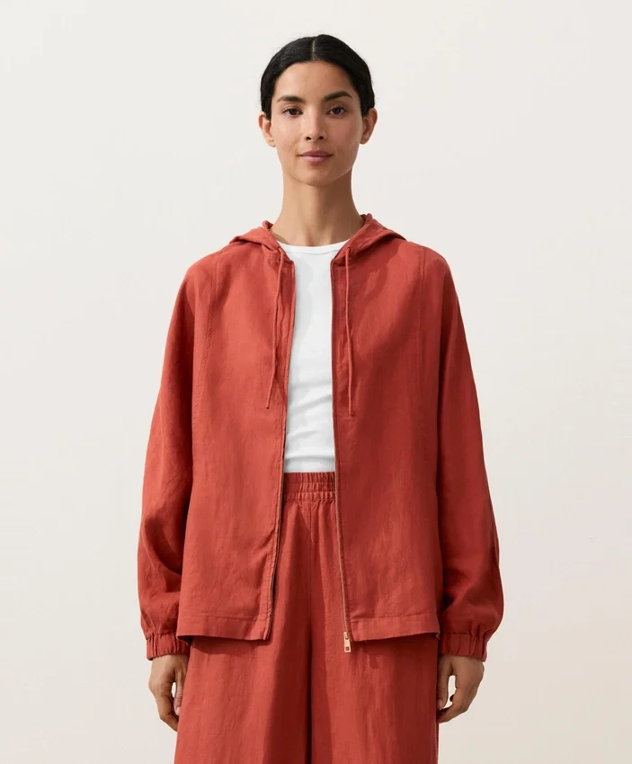 Veste à capuche 100 % lin Veste à capuche 100 % lin