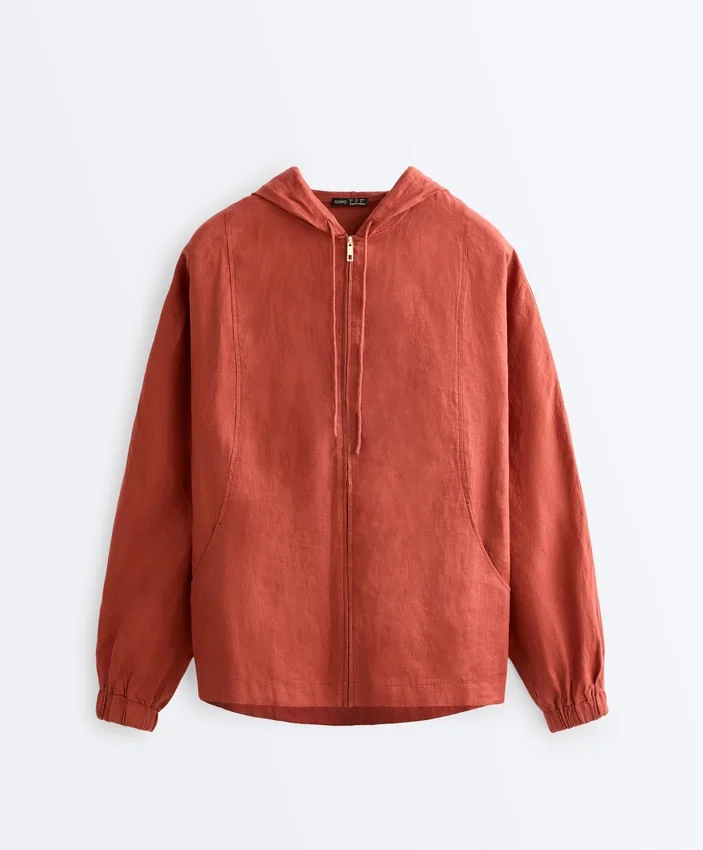 Veste à capuche 100 % lin Veste à capuche 100 % lin