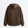 Veste à capuche 100 % lin