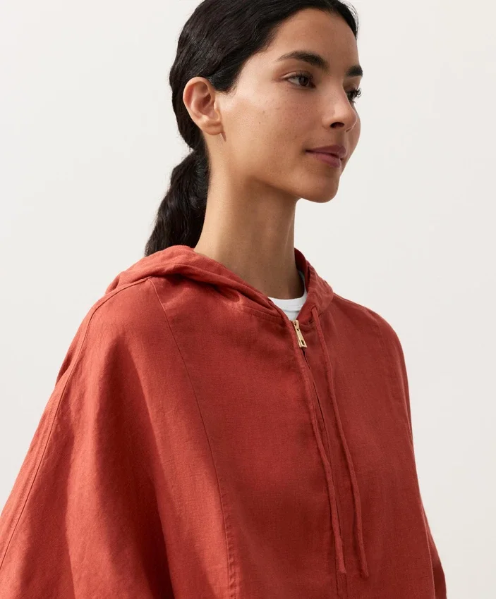 Veste à capuche 100 % lin Veste à capuche 100 % lin