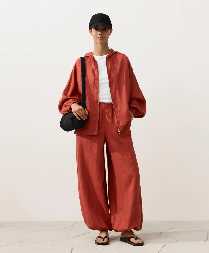 Veste à capuche 100 % lin Veste à capuche 100 % lin