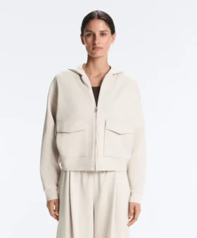 veste capuche en coton piqu 2 280x339 - Veste &agrave; capuche en coton piqu&eacute;