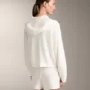 Veste à capuche en maille délavée