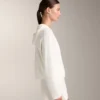 Veste à capuche en maille délavée