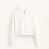 Veste à capuche en maille délavée