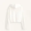 Veste à capuche en maille délavée