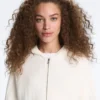 Veste à capuche en maille ondulée Veste à capuche en maille ondulée