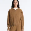 Veste à capuche en maille structurée Veste à capuche en maille structurée
