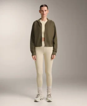 Veste à capuche en maille structurée