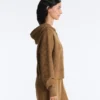 Veste à capuche en maille structurée Veste à capuche en maille structurée