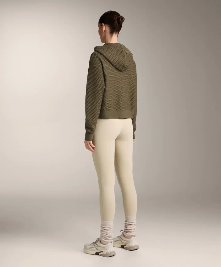 Veste à capuche en maille structurée Veste à capuche en maille structurée