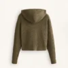 Veste à capuche en maille structurée Veste à capuche en maille structurée