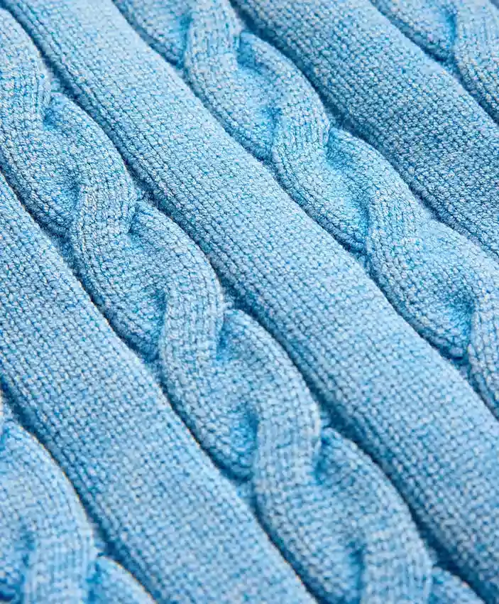 Veste à capuche en maille torsadée délavée Veste à capuche en maille torsadée délavée