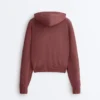 Veste à capuche en tricot côtelé Veste à capuche en tricot côtelé