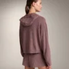 Veste à capuche en tricot côtelé Veste à capuche en tricot côtelé