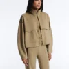 Veste carrée effet néoprène