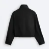 Veste carrée effet néoprène