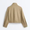Veste carrée effet néoprène