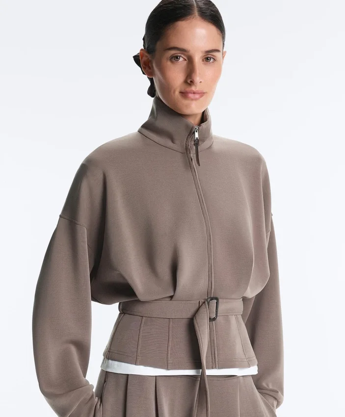 Veste à ceinture corset Soft Touch en modal Veste à ceinture corset Soft Touch en modal