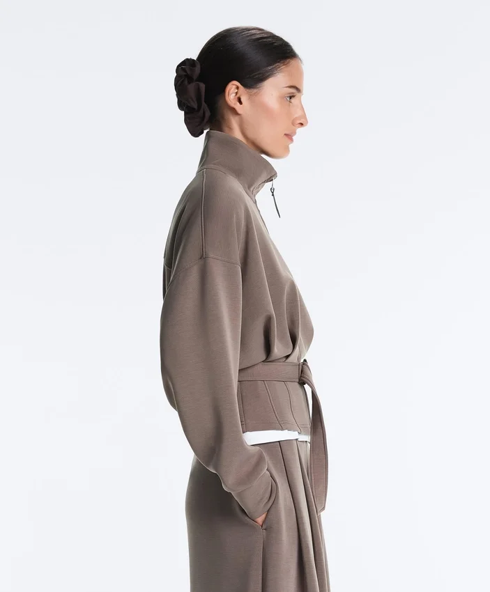 Veste à ceinture corset Soft Touch en modal Veste à ceinture corset Soft Touch en modal