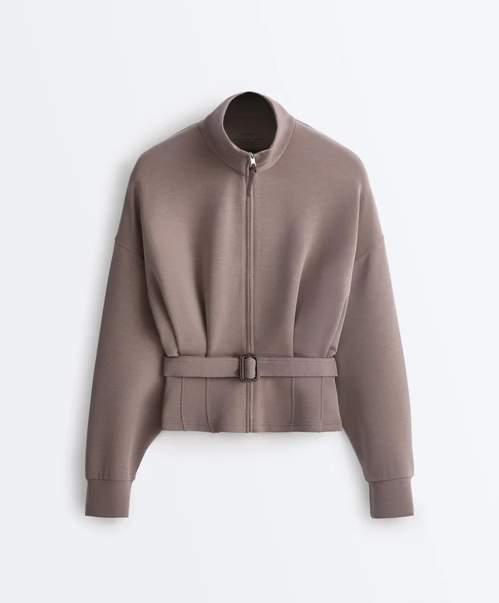 Veste à ceinture corset Soft Touch en modal Veste à ceinture corset Soft Touch en modal