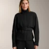 Veste ceinturée en modal brossé