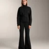 Veste ceinturée en modal brossé