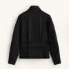 Veste ceinturée en modal brossé
