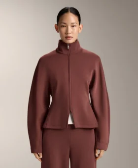 Veste cintrée en modal brossé