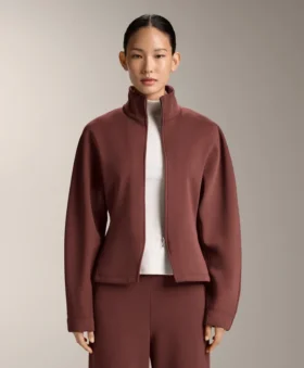 Veste cintrée en modal brossé
