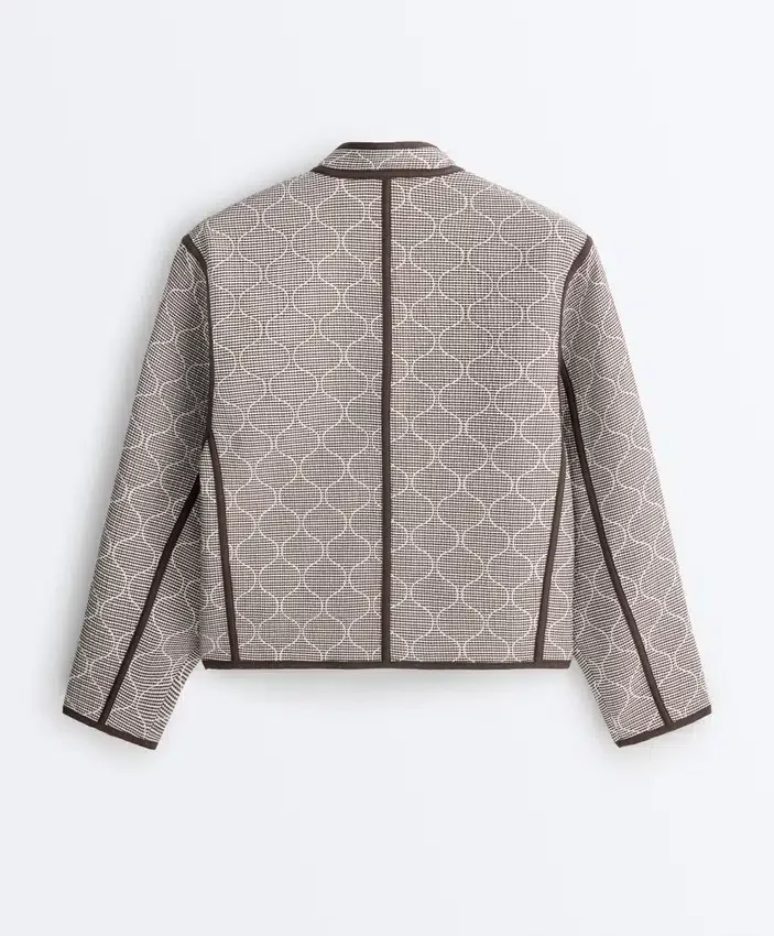 Veste à col montant avec contraste Veste à col montant avec contraste