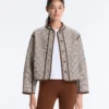 Veste à col montant avec contraste Veste à col montant avec contraste