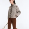 Veste à col montant avec contraste Veste à col montant avec contraste