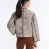 Veste à col montant avec contraste Veste à col montant avec contraste