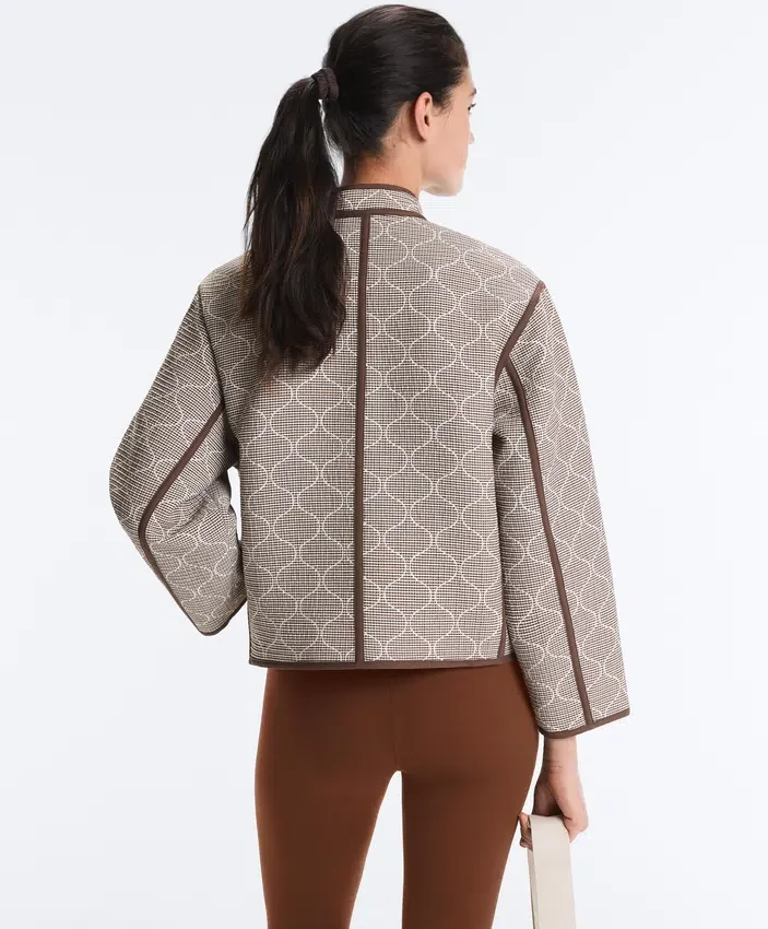 Veste à col montant avec contraste Veste à col montant avec contraste