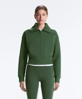 Veste à col montant en mélange de coton