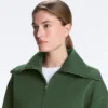 Veste à col montant en mélange de coton Veste à col montant en mélange de coton